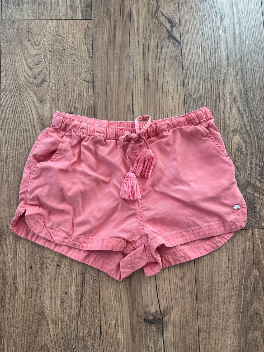 Women's Coral Drawstring Casual Shorts